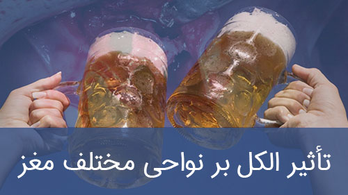 تأثیر الکل بر نواحی مختلف مغز